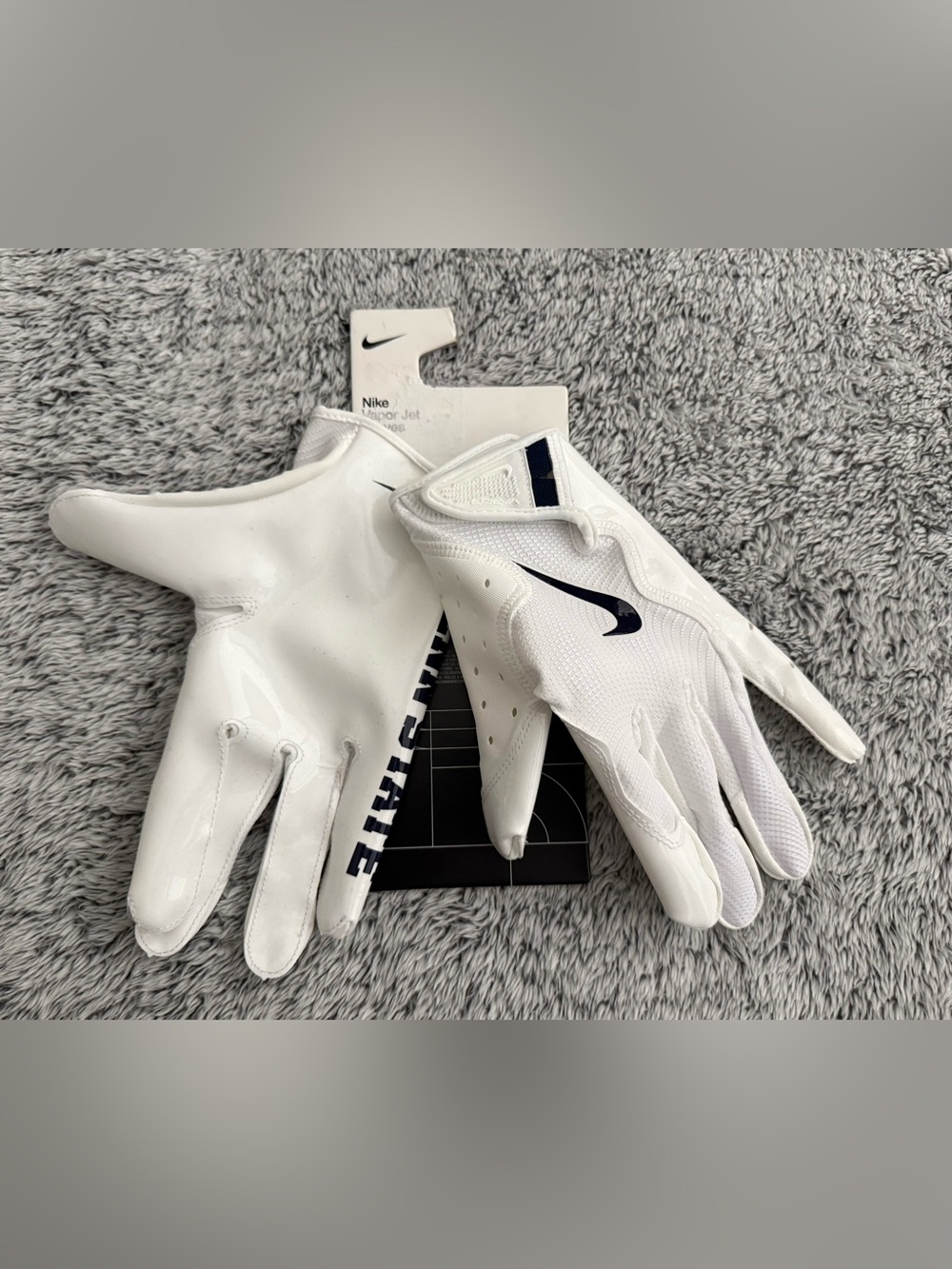 NIKE Penn State Nittany Lions Vapor Jet Football Gloves Sz Large Mens HF6713-171